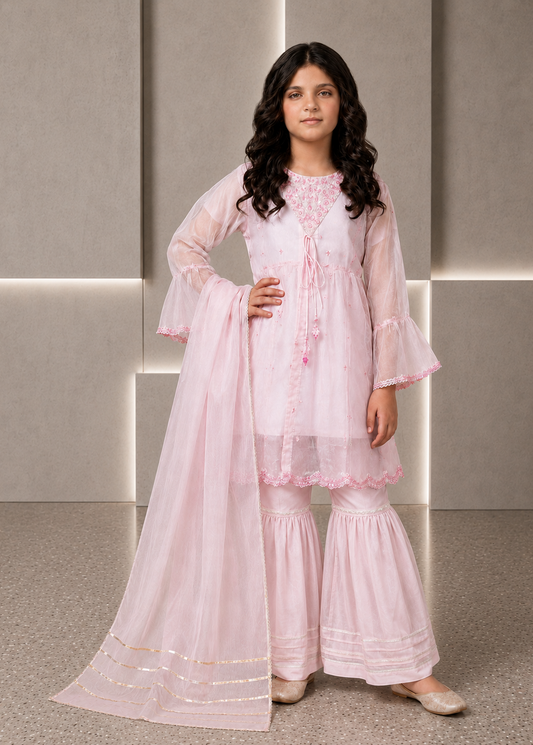 Cotton Sharara Dress