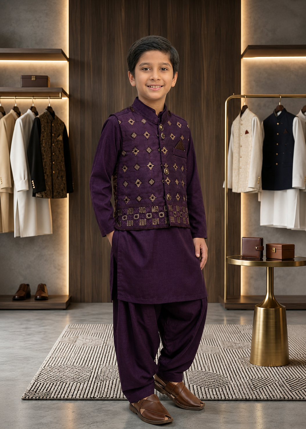 Waistcoat Shalwar Kameez Boys Dress
