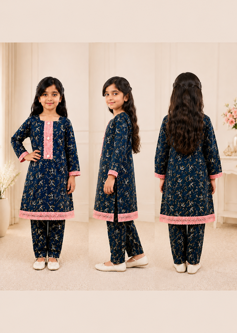 Girls Cotton Farshi Salwar Suit