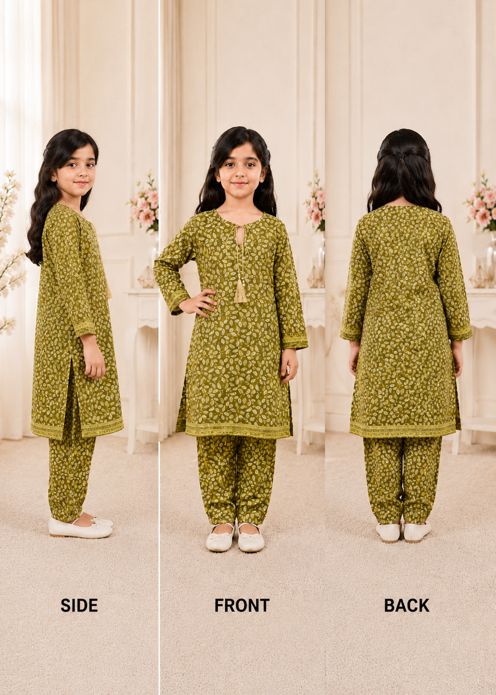 Printed Girls  Cotton Suit