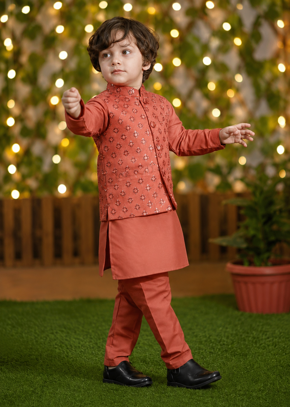 Kids Waiscoat Kameez Shalwar