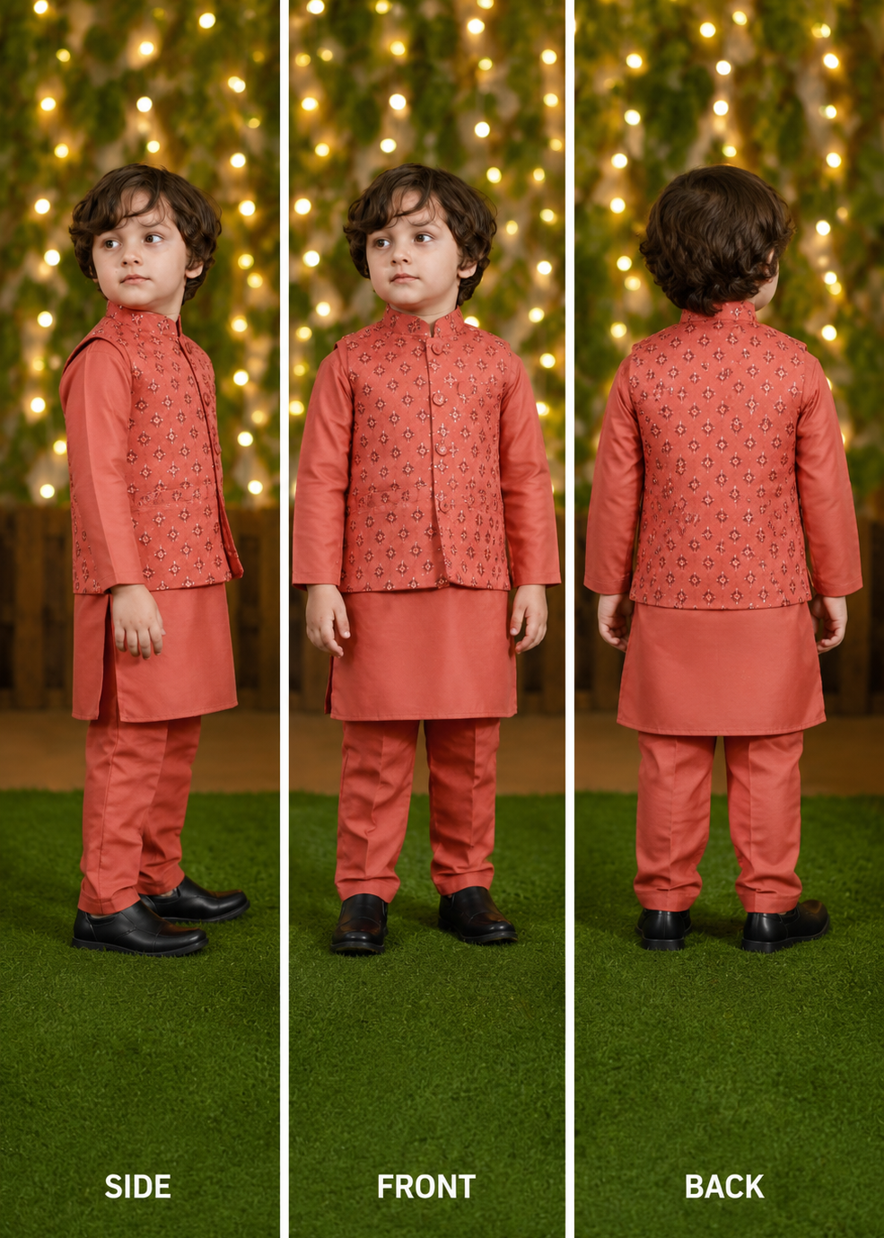 Kids Waiscoat Kameez Shalwar