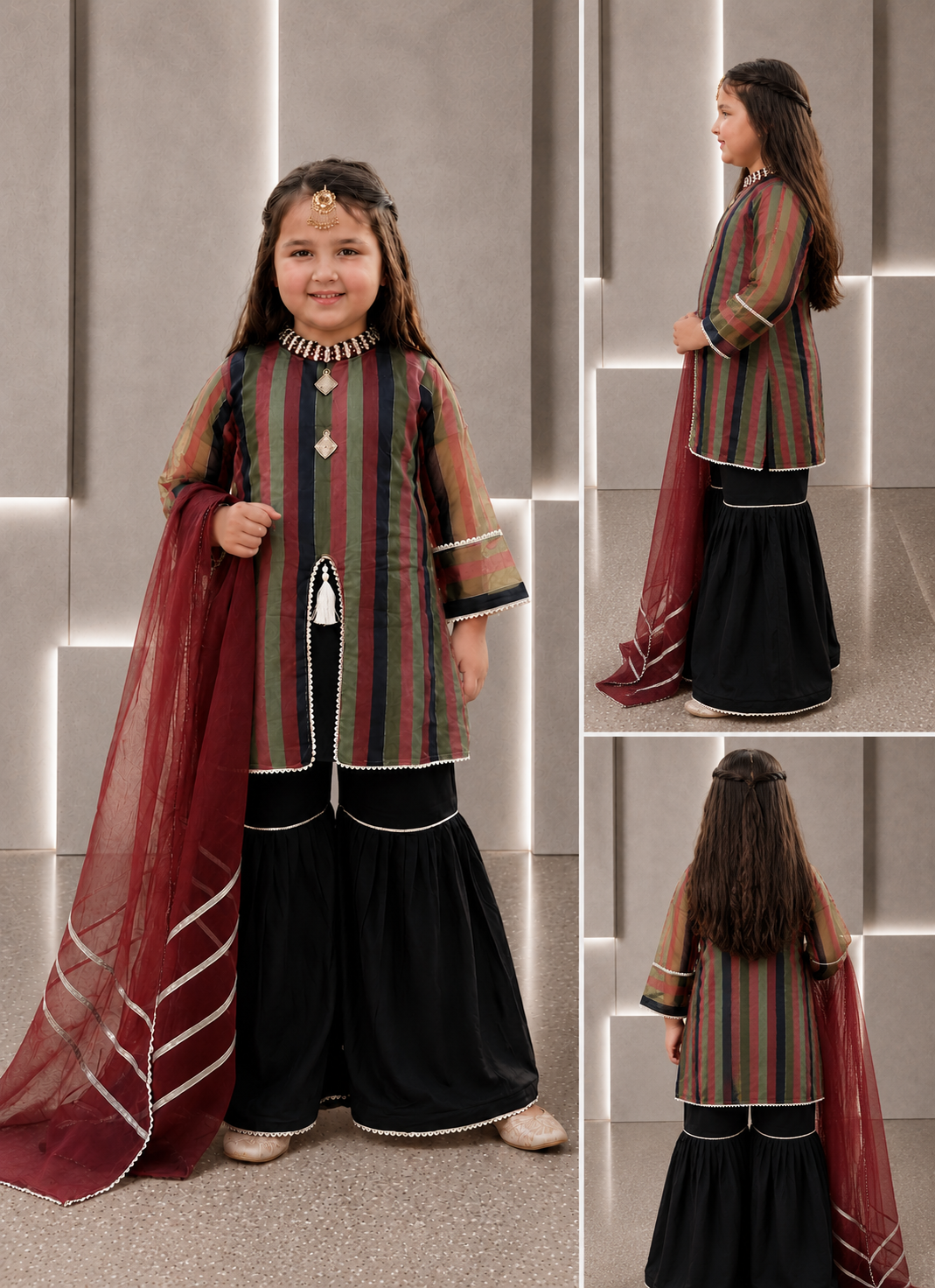 Gharara 3 piece Dress
