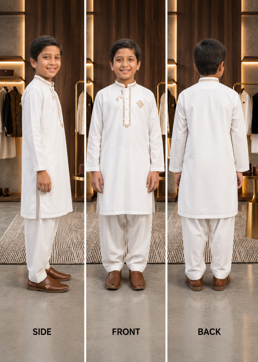 Washing Wear Boy Dress