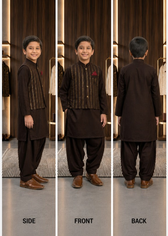 Boys  Waistcoat Shalwar Kameez Dress